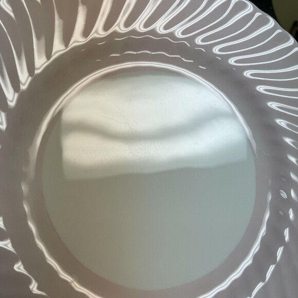 Minton Dinner Plates Swirl Edge Pink White 10 5/8" Lot of 2 - Picture 10 of 11